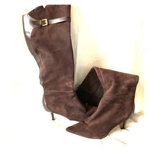 Ivanka Trump brown suede boots